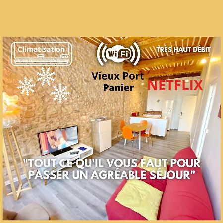 Vieux Port Proximite Panier Clim Central Cachet Marseille Exteriör bild