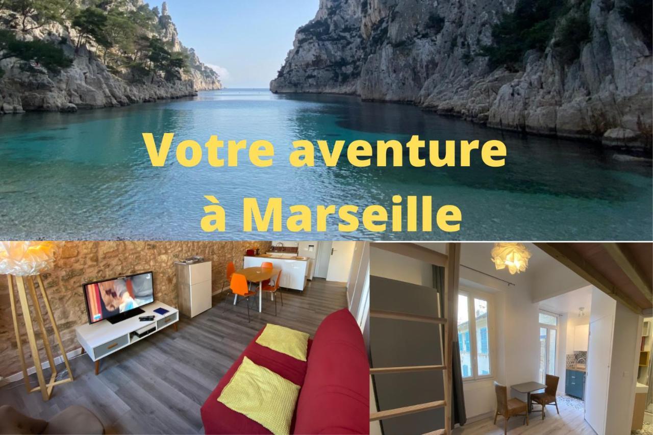 Vieux Port Proximite Panier Clim Central Cachet Marseille Exteriör bild
